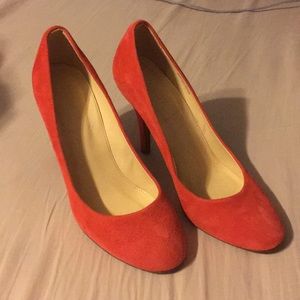 J Crew suede heels